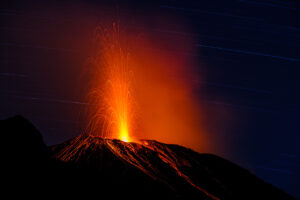 Eruption des Stromboli