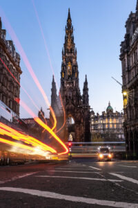 an evening in Edinburgh